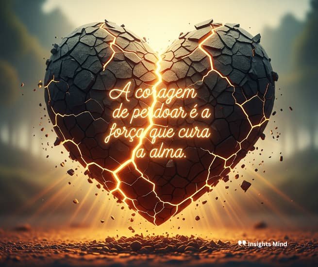 A coragem de perdoar é a força que cura a alma.