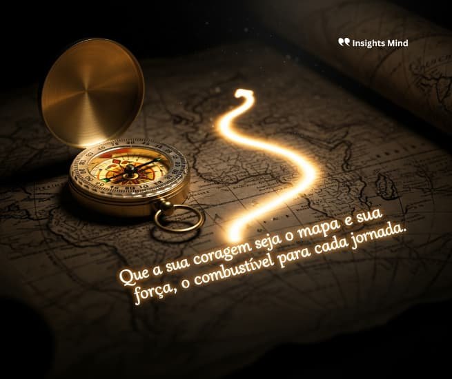 Que a sua coragem seja o mapa e a sua força, o combustível para cada jornada.