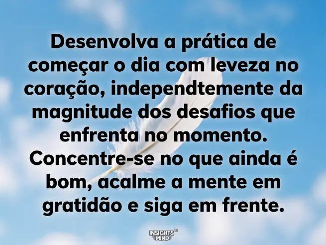 Frase positiva de bom dia