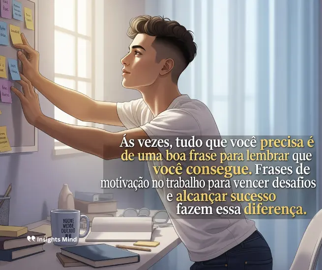 Imagem que reforça o poder das frases de motivação no trabalho para o sucesso.