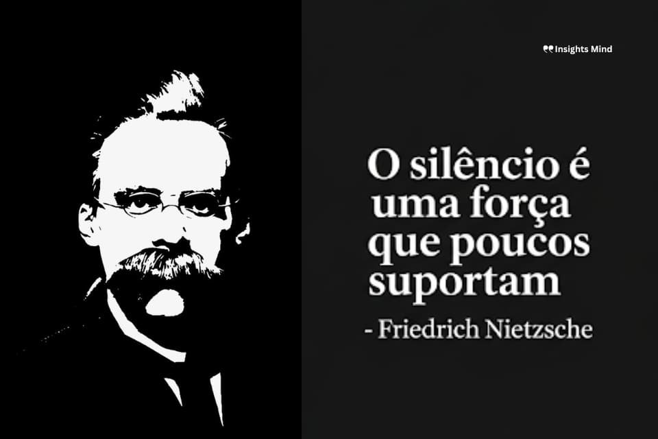 Frase de Nietzsche sobre silêncio