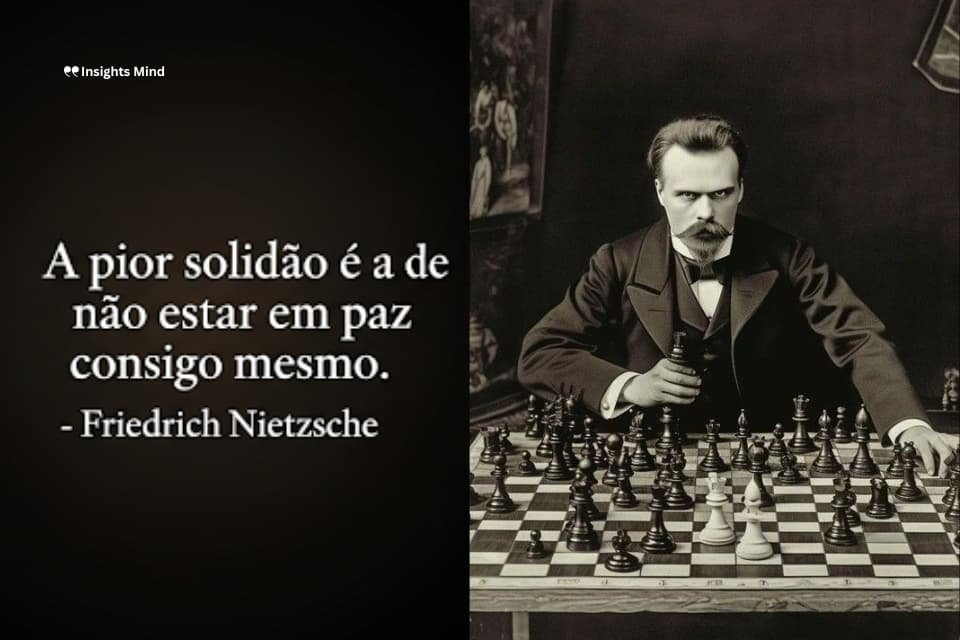 Frase de Nietzsche sobre solidão interior