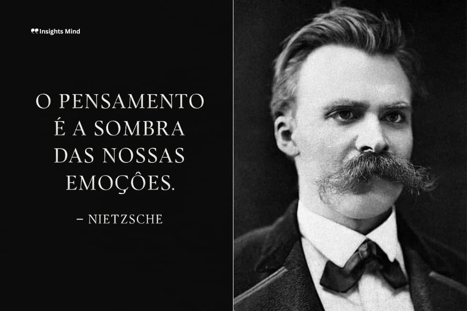 Frase de Nietzsche sobre razão e emoção