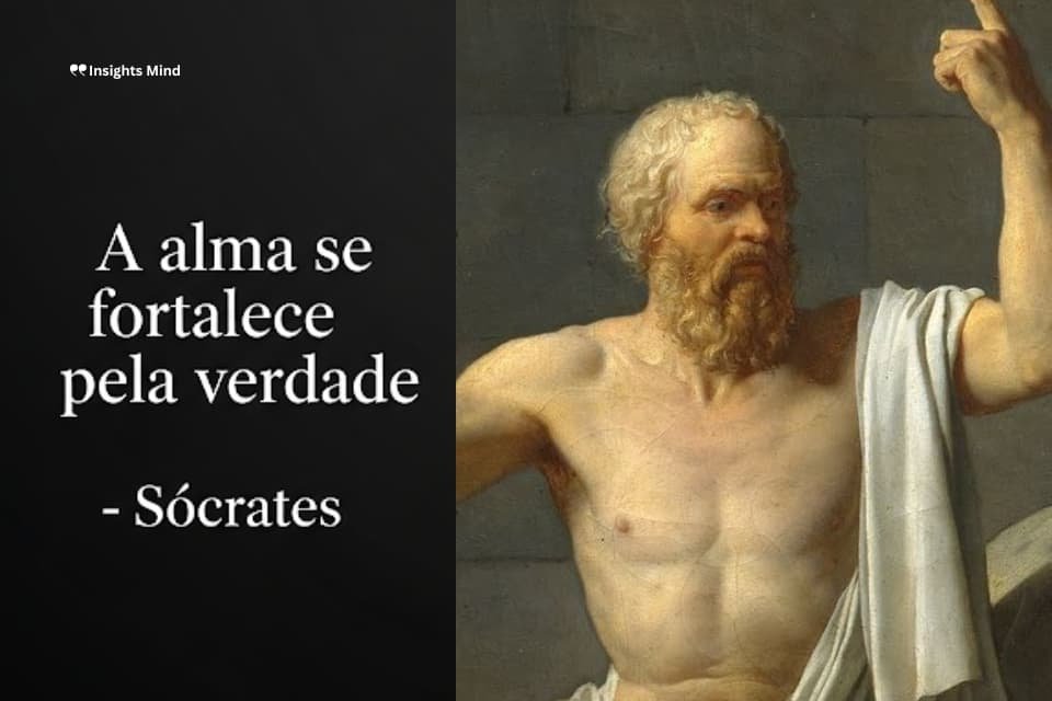 Frase de Sócrates sobre alma e verdade