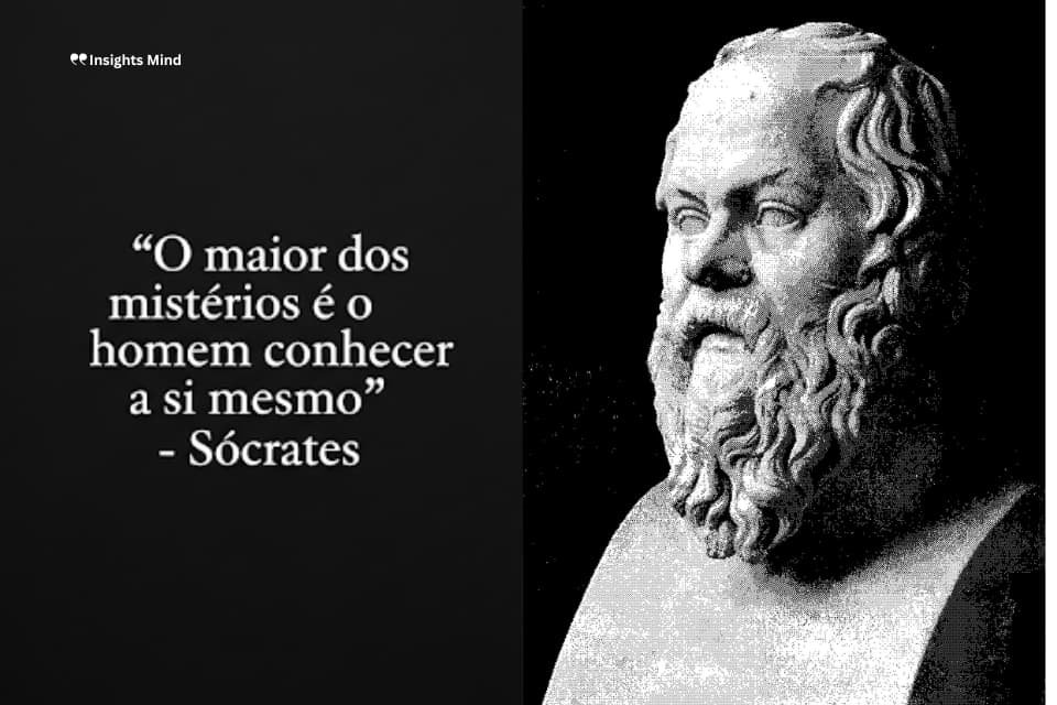 Frase de Sócrates sobre autoconhecimento profundo