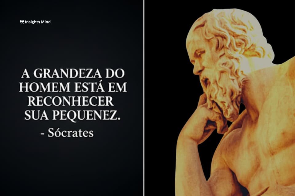 Frase de Sócrates sobre humildade