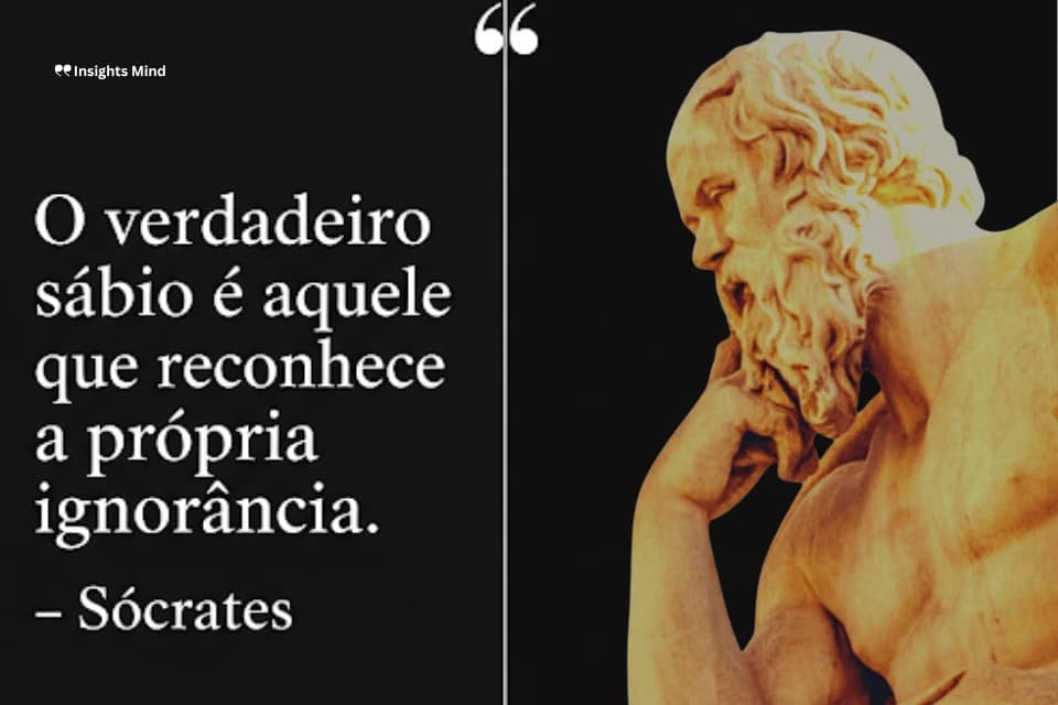 Frase de Sócrates sobre sabedoria verdadeira