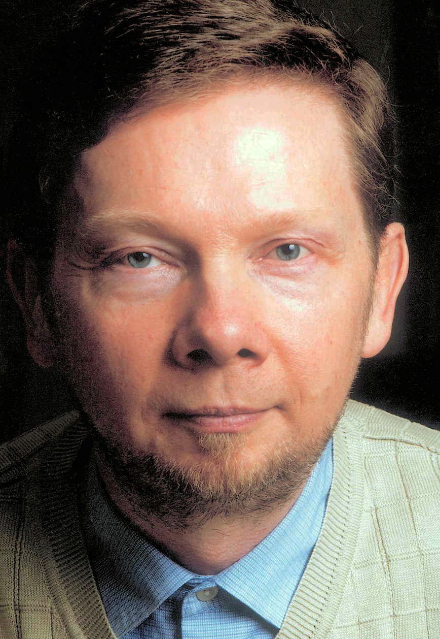 Retrato do escritor e professor espiritual Eckhart Tolle