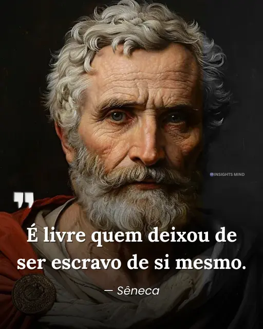 Frase de Sêneca sobre a liberdade e o autodomínio
